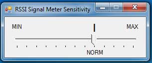 Signal Meter Sensitivity Adjust